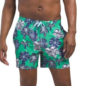 NEW SOUTHERN TIDE mens Beach Blooms Swim Trunks green 253